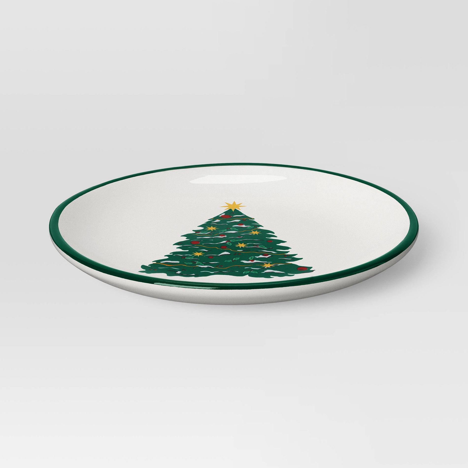 6" Stoneware Tree Appetizer Plate - Threshold™