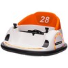 Qaba 12V Electric Ride on Bumper Car for Kids 1.5-5 Years Old, Baby Bumper Car with Remote Control, Orange - 4 of 4