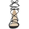 Allegra K Women's Open Toe Lace Up Strappy Bow Back Low Wedges Sandals - 2 of 4