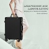 Luupatchy PC+ABS Aluminum Frame Zipperless Checked Luggage Hard Shell Suitcase with TSA Lock Double Spinner Wheels - 3 of 4