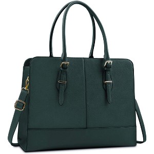 LaLaptop Bag for Women Leather Work Tote 15.6 Inch Laptop for Computer Messenger Bag - 1 of 4