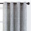 Chanasya 2pk Jacquard Floral Partial Room Darkening Grommet Window Curtain Panels - Set of 2 - 3 of 4