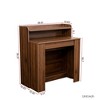 NicBex Multi-fuctional Extendable Wooden Dining Table with Storage Cabinet,Modern Large Kitchen Table,Dining Room Furniture - 4 of 4