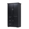 Maliang 32.6 x 19.6 x 62.2" Decorative Storage Cabinet with 3 Doors and 3 Drawers - 3 of 4