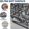 Floral Print Rugs for Living Room Bedroom Vintage Trellis Accent Rug Soft Foldable Washable Indoor Rug - 4 of 4
