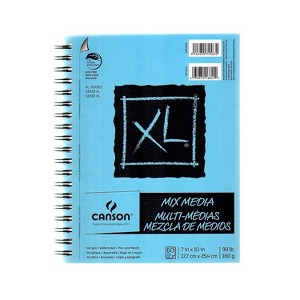 Canson XL 7" x 10" Wire Bound Mixed Media Sketch Pad 60 Sheets/Pad 3/Pack (97316-PK3) - 1 of 1