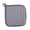 Unique Bargains Pot Holders Geometric Resin Square Silicone Cotton Cloth Gray - 2 of 4
