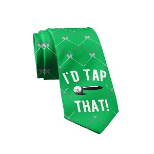 Coolest Pop Necktie Novelty Ties for Men Funny Ties for Dad Hilarious Neckties for Guys - Crazy Dog Tie - 1 of 4