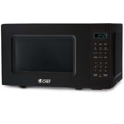 COMMERCIAL CHEF 0.7 Cubic Foot Microwave with 10 Power Levels, Small  Microwave with Pull Handle, 700W Countertop Microwave up to 99 Minute Timer  and