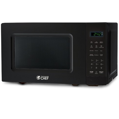 COMMERCIAL CHEF 0.7 Cubic Foot Microwave with 10 Power Levels, Small  Microwave with Pull Handle, 700W Countertop Microwave Up to 99 Minute Timer  and