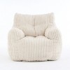 Soft Fluffy Corduroy Fabric Bean Bag Chair,Modern Bean Bag Chair,Bean Bag Chair For Bedroom-Cuddlewood - 4 of 4