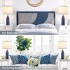 GTCLIGHTING 24.8" Ceramic Table Lamps Set of 2 for Nightstand - 3 Color Temperature Bedside Lamps for Living Room Bedroom Home Office Table Decor - 3 of 4