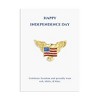 Anna-Kaci Golden Tone Bald Eagle Flag Brooch Pin with Gift Message Card & Envelope Jewelry Gifts - 2 of 4