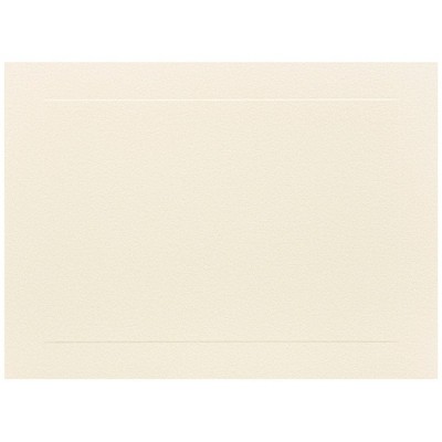 JAM Paper Blank Flat Note Cards A6 Size 4 5/8 x 6 1/4 Ivory Panel 175995I