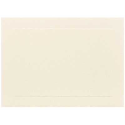 JAM Paper Blank Flat Note Cards A6 Size 4 5/8 x 6 1/4 Ivory Panel 175995I