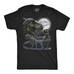 Mens Funny T Shirts Dinosaurs In Space Sarcastic Dino Graphic Novelty Tee For Men - Crazy Dog Men's T Shirt With Dinosaur Sayings - 1 of 4