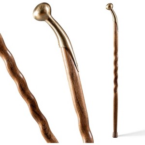 Brazos Handcrafted Oak Walking Cane with Hametop Handle, 37 in, Made in USA - 1 of 4