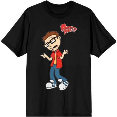 American Dad Character Steve Smith Mens Black Graphic Tee