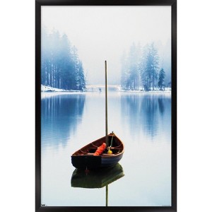 Trends International Ata Alishahi - A Boat Framed Wall Poster Prints - 1 of 4