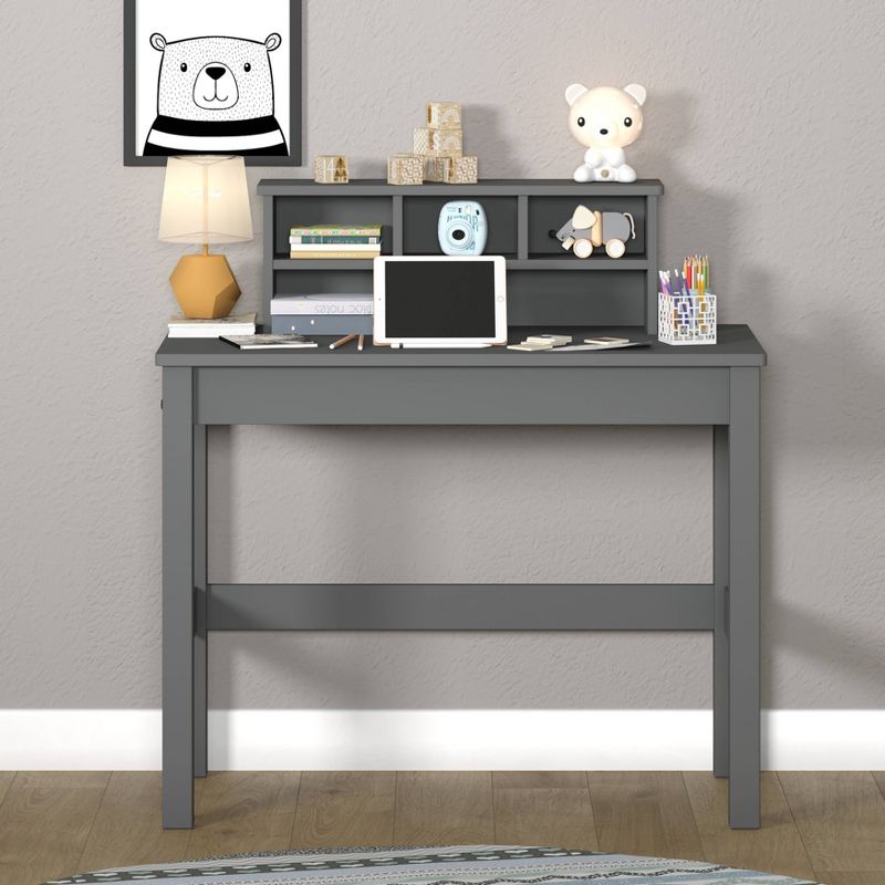 Logan Writing Desk Gray - Acme Furniture, 4 of 8