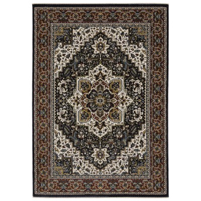 Oriental Weavers Vivian VI06C Navy/ Multi Indoor Area Rug - 3'10" x 5'5"