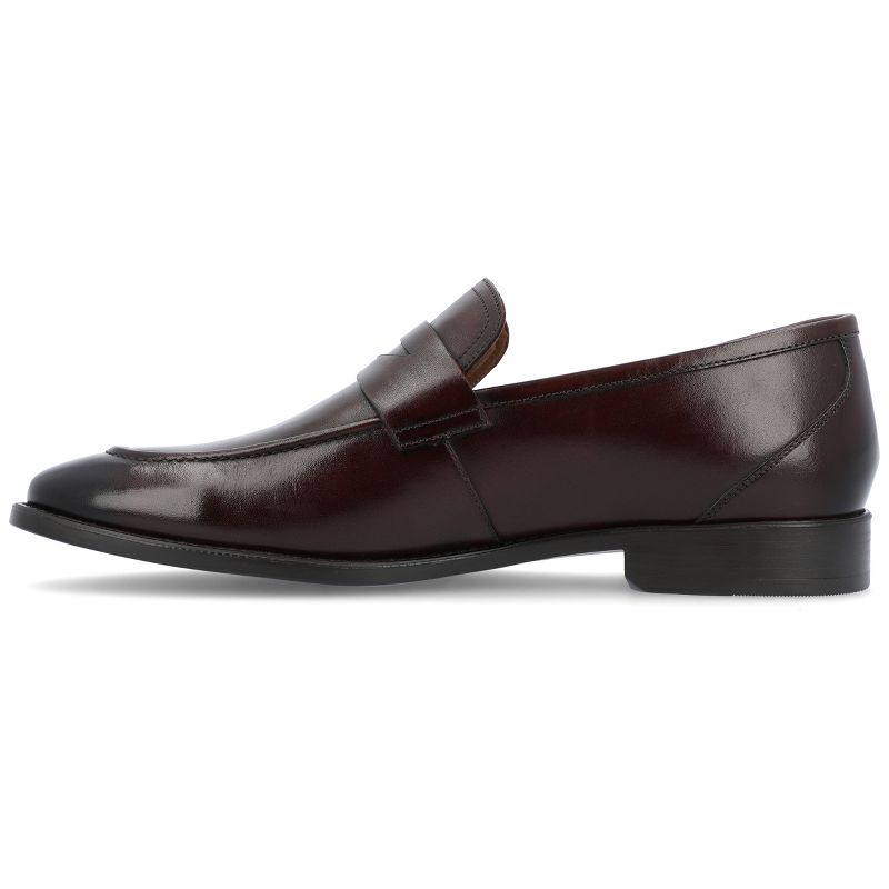 Thomas & Vine Bishop Medium and Wide Width Apron Toe Penny Loafer, 3 of 11