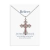 Anna-Kaci Rhinestone Celtic Cross Pendant Necklace with Gift Card & Envelope Jewelry Gifts - 2 of 4