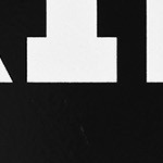 black letters on yellow background