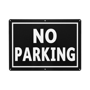 Unique Bargains Aluminum Reflective Durable Waterproof Street NO Parking Sign Without P - 1 of 4