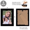 4x6 Picture Frame with Easel Stand - Composite Wood with Glass Cover (2 Pack) - 2 of 4
