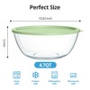 Itopfox Extra Large Clear Glass Mixing Bowls for Kitchen, Salad, Cooking, Bread Storage, Oven & Microwave Safe, Durable & Heat-Resistant - 2 of 4