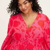 Women's Classic Rose Linen Long Sleeve Maxi Dress - kate spade new york x Target Pink/Red - 4 of 4