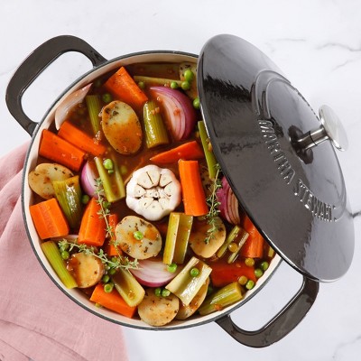 Gunmetal Gray 7qt Enameled Cast Iron Dutch Oven