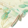 Unique Bargains Green Leaf Farmhouse Burlap Kitchen Table Runner 13x71 Inches 1Pc - 4 of 4