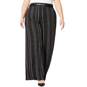 NY Collection Womens Printed Casual Wide Leg Pants - 1 of 1