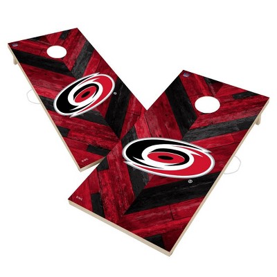 NHL Carolina Hurricanes 2'x4' Solid Wood Cornhole Board