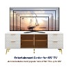 KTMBDW Modern Sculpted TV Stand for 65" Television, Entertainment Center with 4 Drawer Chest, Media Console for Living Room, Bedroom, Office - 4 of 4
