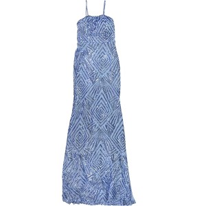 Speechless Womens Mesh Maxi Dress, Blue, 1 - 1 of 3