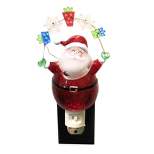 Roman Christmas Santa Gifts Led Night Light  -  One Night Light 8.0 Inches -  Snowflakes Flashing  -  164072  -  Acrylic  -  Red