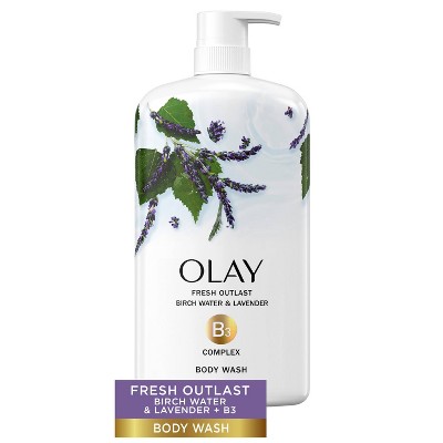 Olay Fresh Outlast Body Wash Birch Water & Lavender - 30 fl oz