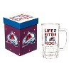 Glass Tankard Cup with Gift Box, Colorado Avalanche - 3 of 4