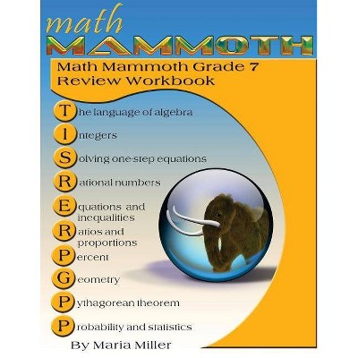 Math Mammoth Grade 7 Review Workbook - by  Maria Miller (Paperback)