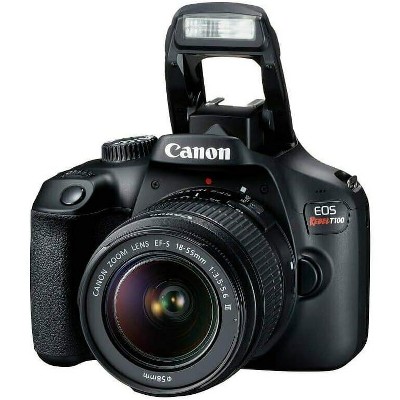 Canon EOS 4000D Rebel T100 DSLR Camera T100 EF-S 18-55MM F/3.5-5.6 III Lens Kit - Manufacturer Refurbished