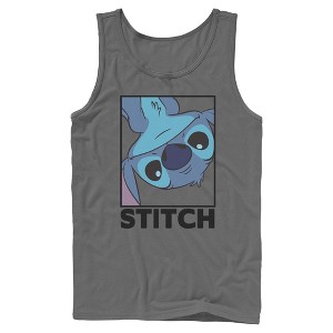 Mens Lilo & Stitch Peekaboo Stitch Portrait Tank Top - 1 of 4