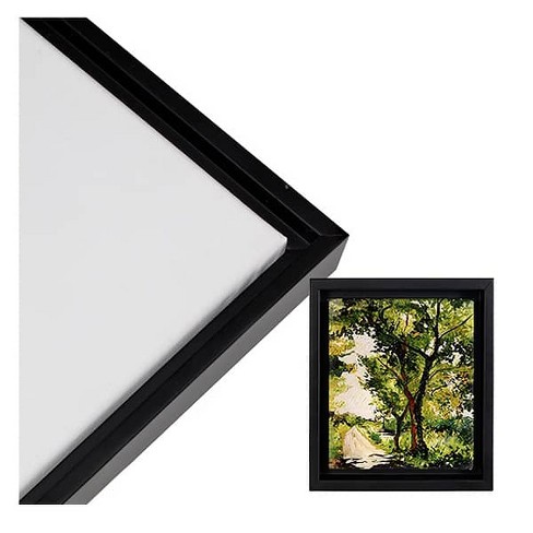 Floating Frame for 8x10 Inch Canvas Painting 1-1/4 Deep, (4 Color) Picture  Art Wall Decor, White Frames