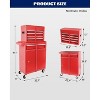 5-Drawer Rolling Tool Chest with Wheels & Detachable Top – Heavy-Duty Steel Toolbox for Garage, Workshop, or Warehouse with Lockable Drawers - 3 of 4