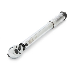 Master Mechanic 3/8 Inch Chamfered Square Drive Alloy Steel Micrometer Torque Wrench, 5 to 80 Foot Pounds with Twist Collar Lock and Quick Release - 1 of 4