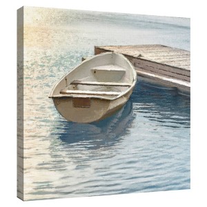 35" x 35" Coastal Retreat Float by Mark Chandon Unframed Wall Canvas - Masterpiece Art Gallery: Impressionist Nautical Artwork - 1 of 4