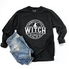 A Little Witch In All Of Us - Womens Garment Dyed Long Sleeve Graphic T-Shirt - 2 of 4