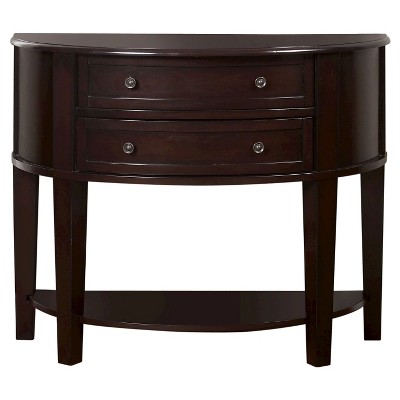 Julie Curved 2 Drawer Side Table Brown - HOMES: Inside + Out